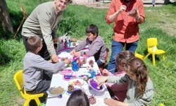 Hisarcık'ta özel öğrencilere yönelik açık hava sanat ve kitap platformu