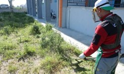 İncirliova'da okul bahçeleri temizlendi