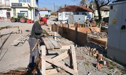 İnönü'de inşaat ve çevre düzenleme çalışmaları