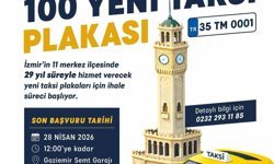 İzmir'de 11 ilçeye 100 taksi plakası için ihale başvuruları devam ediyor