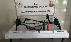 Kaçak kazı yapan 2 şüpheli suçüstü yakalandı