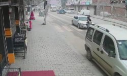Kahramanmaraş'ta trafik kazası güvenlik kamerasında