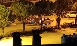 Kale'de seyir halindeki araç alev alev yandı