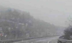 Karabük-Çerkeş kara yolunda kar yağışı başladı