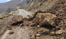 Karakoçan'da toprak kayması