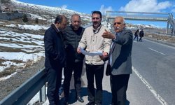 Karayolları Çıldır'da bağlantı yolları için çalışma başlattı