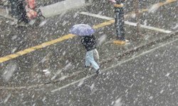 Kars'a kar biranda geldi her taraf bembeyaz oldu