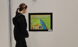 Kartepe'de öğrencilerin 23 Nisan temalı eserleri sergileniyor