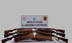 Kaş'ta 7 ruhsatsız av tüfeği ele geçirildi