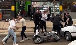 Kavga ihbarına gelen polisleri pankart ve pasta ile karşıladılar