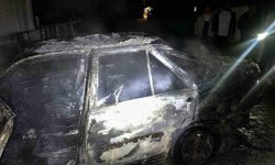 Keşan'da park halindeki otomobilde çıkan yangın söndürüldü