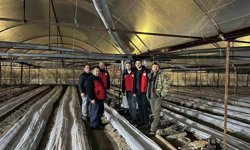 Kiraz bahçelerinde zirai dona karşı nöbet tutuldu