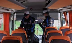 Kırklareli'de okul servislerine yönelik denetim