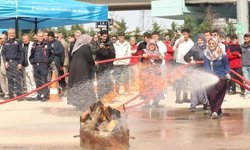 Kırsalda yangına ilk müdahale kadınlardan