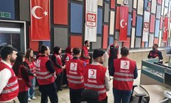 Kızılay gönüllülerine acil çağrı yönetimi anlatıldı