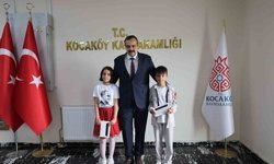 Kocaköy'de çocuklara 'temsili kaymakamlık sertifikası' verildi
