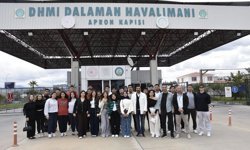 Köyceğiz MYO öğrencilerine havalimanında uygulamalı eğitim