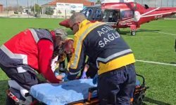 Kulu'da kalp rahatsızlığı geçiren vatandaşa hava ambulansı