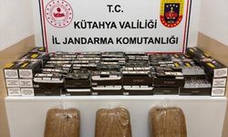 Kütahya'da kaçak tütün ve sigara operasyonu