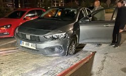 Lastikleri patlatılarak durdurulan araçtan uyuşturucu çıktı