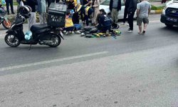 Lüleburgaz'da otomobilin çarptığı motosikletteki 2 genç yaralandı