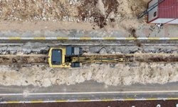 Mardin'de bir mahallede daha atıksu hattı döşeme çalışması tamamlandı