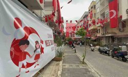 Marmaris'te 105 Sokak'ta bayram coşkusu büyüdü