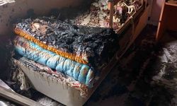 Nevşehir'de yıldırım düşen evde yangın çıktı