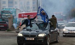 Oltu'da Erzurumspor'un şampiyonluk coşkusu