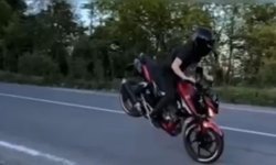 Ordu'da tehlikeli motosiklet kullanan sürücüye 72 bin lira ceza