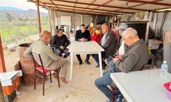 Orman yangınlarından etkilenen vatandaşların geçici barınma alanları incelendi