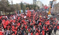 Özgür Özel'in Nevşehir mitingine pankart damga vurdu