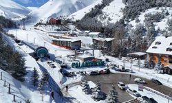 Palandöken Kayak Merkezi'nde görsel şölen