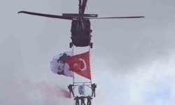 Polis özel harekatın helikopterli gösterisi nefes kesti