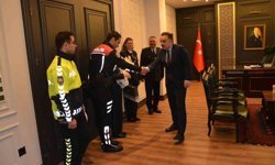 Polis Teşkilatı'ndan, Kaymakam Odabaş'a ziyaret