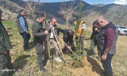 Sason'da şehitler anısına fidanlar toprakla buluşturuldu