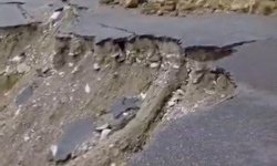 Sinop'ta heyelan: Grup yolu ulaşıma kapandı