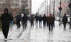 Sivas'ta kış geri döndü