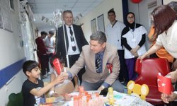 Söke Devlet Hastanesi'nde minik hastalara 23 Nisan sürprizi