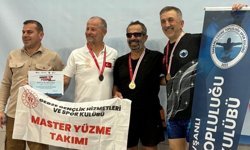 Tavşanlı'da açılan yüzme havuzu 3 çocuk babasını şampiyon yaptı