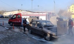 Tavşanlı'da araç yangını korkuttu