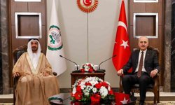 TBMM Başkanı Kurtulmuş, Arap Parlamentosu Başkanı Alyammahi ile görüştü