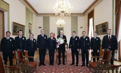 TBMM Başkanı Kurtulmuş, TBMM Koruma Daire Başkanı Çelik ve emniyet mensuplarını kabul etti