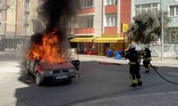Tekirdağ'da korku dolu anlar: LPG'li otomobil alev topuna döndü