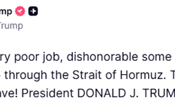 Trump'tan İran'a Hürmüz Boğazı uyarısı