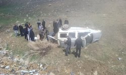 Van'da kamyonet şarampole devrildi: 4 yaralı