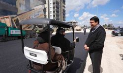 Yılmaz, asfalt çalışmalarını yerinde inceledi