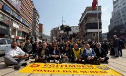 Zonguldak'ta sendikalardan oturma eylemi