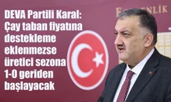 Karal: 'Destekleme olmazsa üretici sezona 1-0 geriden başlayacak'