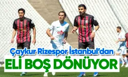 Çaykur Rizespor İstanbul'dan eli boş dönüyor